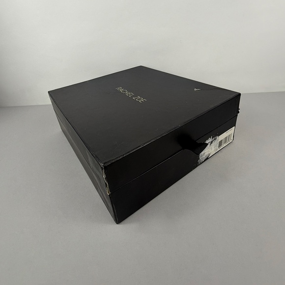 RACHEL ZOE BURGUNDY LEATHER ANKLE STRAP HEELS - Picture 9 of 9